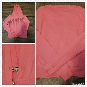 🦋Pink Victoria's Secret  Hoodie - Size L